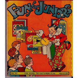 Fun for Juniors by George Carlson 1941 HC w/ DJ Platt & Munk Vintage